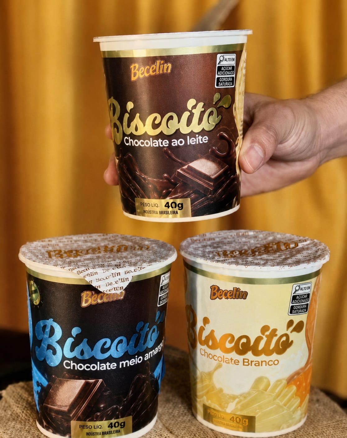 Pote Biscolim de chocolate ao leite